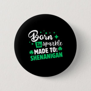 St Patricks Day Women Shamrock Saint Patricks Day  6 Cm Round Badge