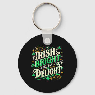 St Patricks Day Women Shamrock Saint Patricks Day Key Ring