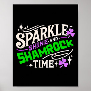 St Patricks Day Women Shamrock Saint Patricks Day Poster