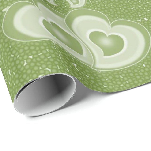 St. Patrick's Day Wrapping Paper Hats Hearts (Roll Corner)