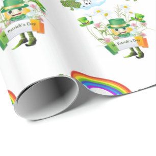 St. Patrick's Day Wrapping Paper Rainbow