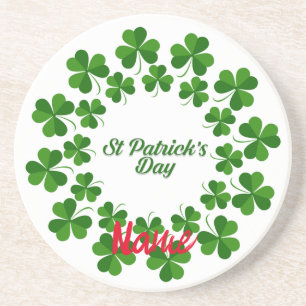 St Patrick's Day Wreath Thunder_Cove Coaster