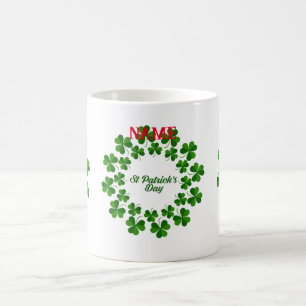St Patrick's Day Wreath Thunder_Cove Coffee Mug