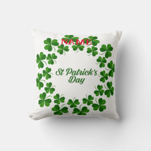 St Patrick's Day Wreath Thunder_Cove Cushion