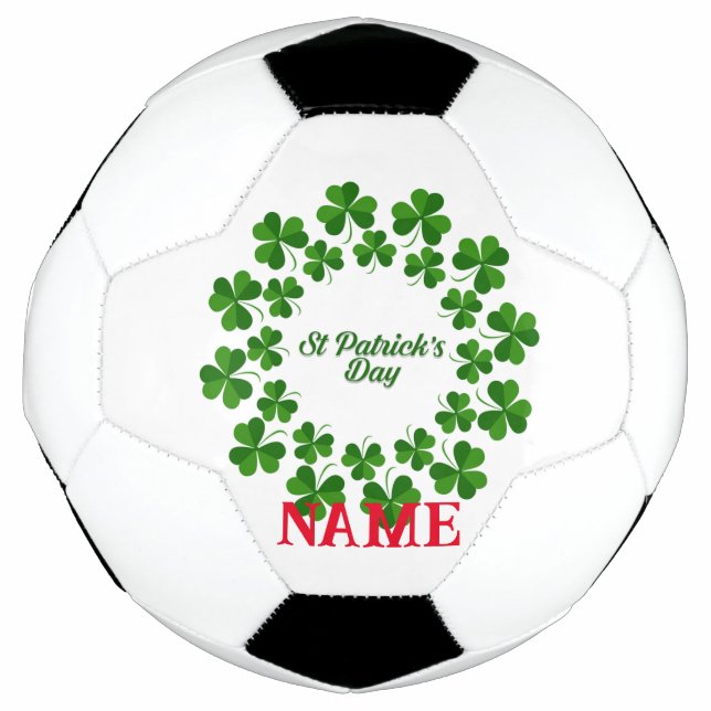 St Patrick's Day Wreath Thunder_Cove Football (Front)