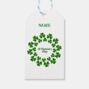St Patrick's Day Wreath Thunder_Cove Gift Tags