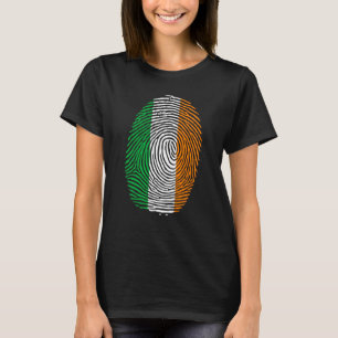 St Patricks Day Zu Saint Paddy's Flag Irish Finger T-Shirt