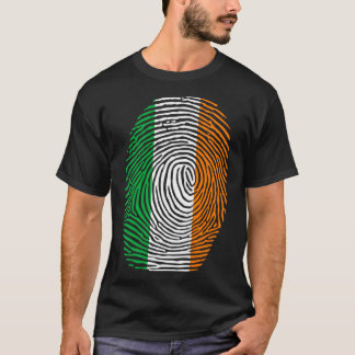 St Patricks Day Zu Saint Paddy's Flag Irish Finger T-Shirt