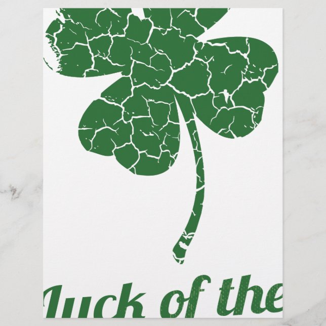 st patricks distressed lucky clover (Front)