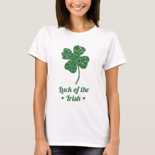 st patricks distressed lucky clover T-Shirt