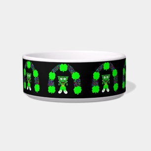 St.  Patrick's FrankenCheese Ceramic Pet Bowl