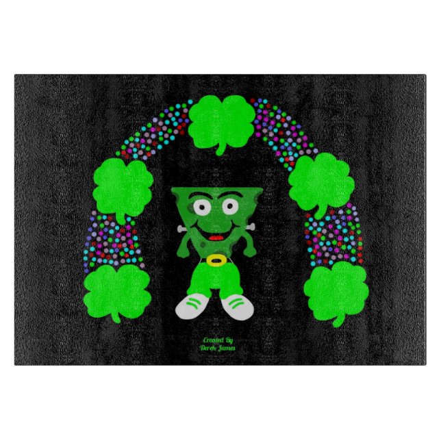 St.  Patrick's FrankenCheese Cutting Board  (Front)