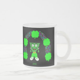 St. Patrick's FrankenCheese Frosted Glass Mug