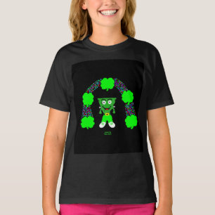 St.  Patrick's FrankenCheese Girls Black T Shirt