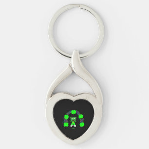 St.  Patrick's FrankenCheese Heart Keychain