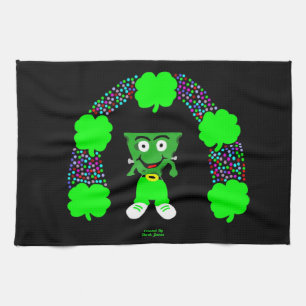 St. Patrick's FrankenCheese Kitchen Towel