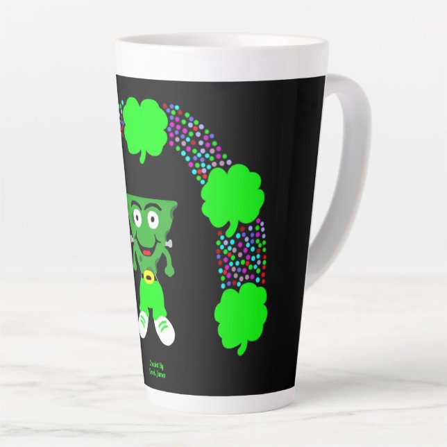 St.  Patrick's FrankenCheese Large Latte Mug (Right Angle)