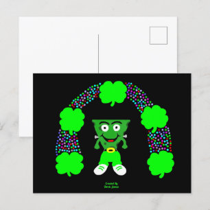 St.  Patrick's FrankenCheese Postcard