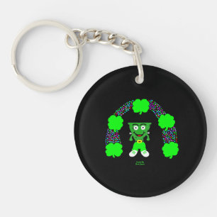St. Patrick's FrankenCheese Round Keychain