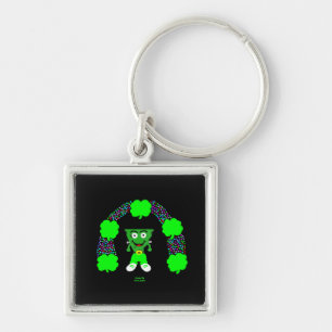 St.  Patrick's FrankenCheese Square Keychain