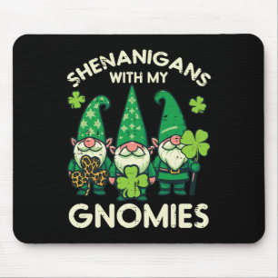 St Patricks Gnomes Shenanigans With Gnomies Men Wo Mouse Mat