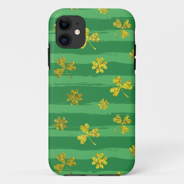 st patricks golden shamrocks Case-Mate iPhone case (Back)