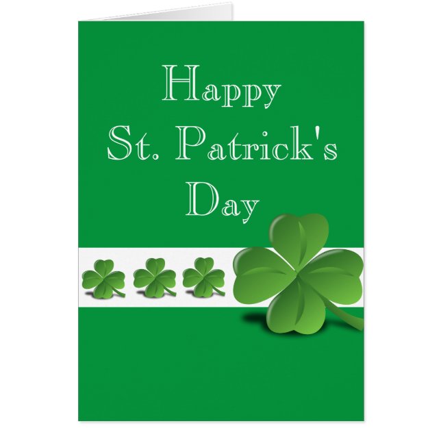 St. Patrick's Greeting Card (Front)