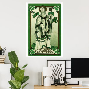 St. Patrick's Greetings (Erin Go Braugh) Poster