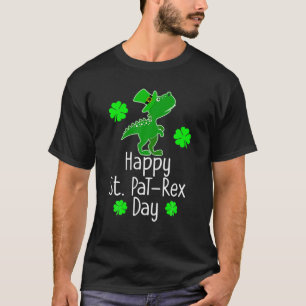 St Patrick's HAPPY ST PAREX DAY Rex Dinosaur Funny T-Shirt