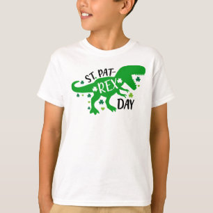 St Patrick's HAPPY ST PAT-REX DAY T-Rex Dinosaur T-Shirt