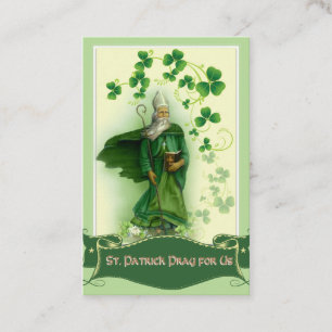St. Patrick's  Holy Card with Beautiful Prayer