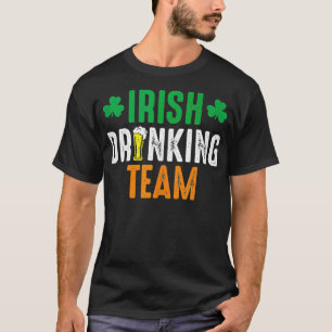 St Patricks Irish Beer Drinking Team Ireland Flag T-Shirt