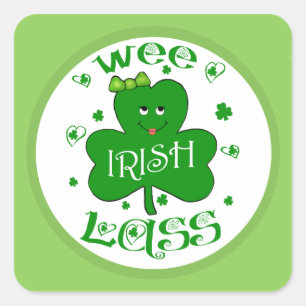 St. Patrick's Irish Shamrock Stickers