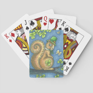 ST. PATRICK'S IRISH SQUIRREL PLAYING CARDS Poker