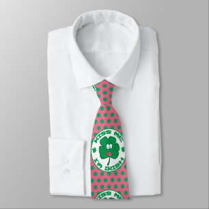 St. Patrick's  Kiss Me I'm Irish Polka Dot Necktie