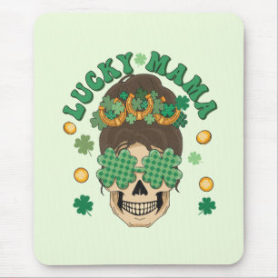 St. Patrick's Lucky Mama Skeleton Mouse Mat