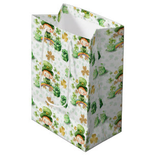St Patricks Lucky One First Birthday Medium Gift Bag