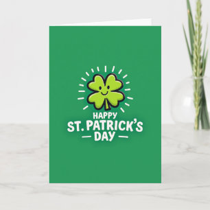 St Patricks Lucky Shamrock Card