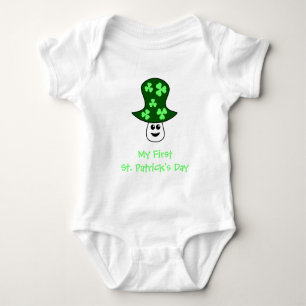 St. Patrick's Mushroom Baby Bodysuit