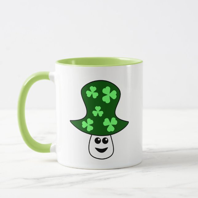 St. Patrick's Mushroom Mug (Left)