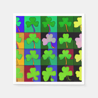 St. Patricks Napkins with Shamrocks 2