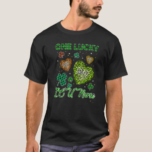St Patricks One Lucky Icu Nurse Buffalo Leopard He T-Shirt