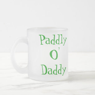 St Patrick's Paddly O' Daddy Leprechaun Glass Mug