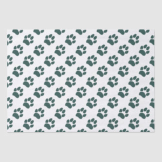 St. Patrick's Paw Print Tissue Paper
