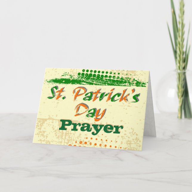 St. Patrick's Prayer, Christ Within Me Card (Front)