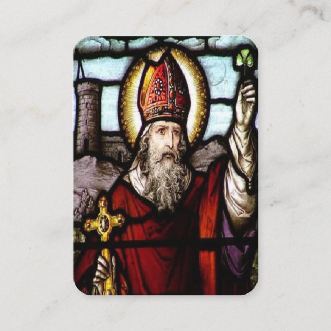 St Patricks Prayer For The Faithful Prayer Card (Front)