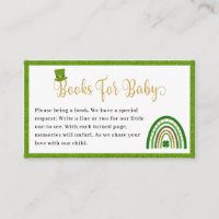 St. Patrick's Rainbow Baby Shower Books For Baby