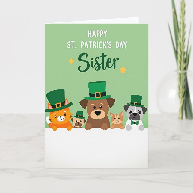 St Patricks Sister Card (Front)