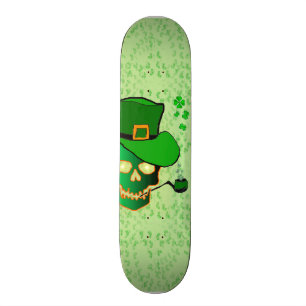 St Patricks skull Skateboard