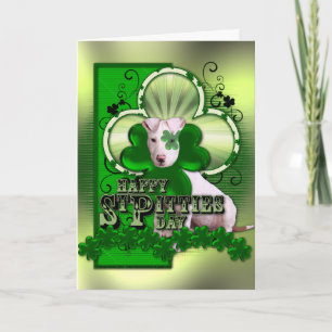 St Patricks - St Pitties Day - Pitbull - Petey Card